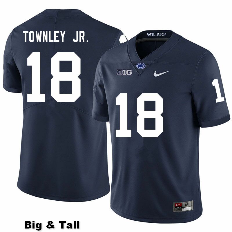 NCAA Nike Men's Penn State Nittany Lions Davon Townley Jr. #18 College Football Authentic Big & Tall Navy Stitched Jersey SFE5498MB